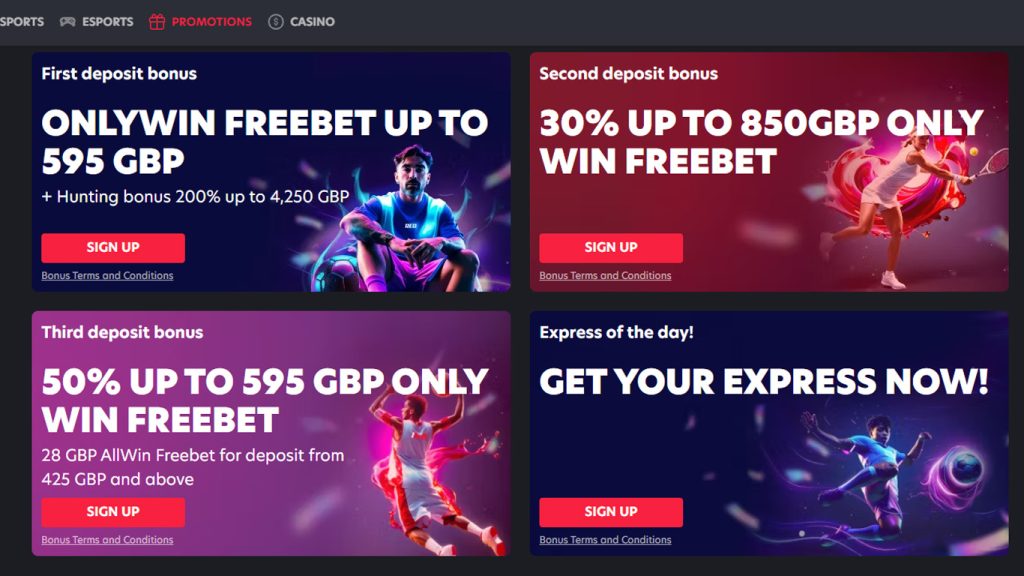 1RED Welcome bonus