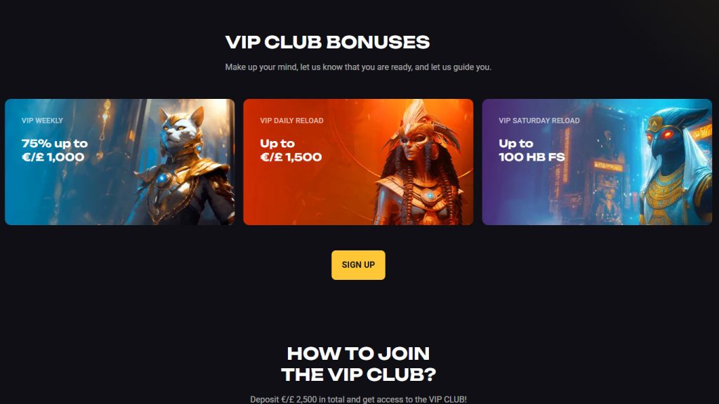 Amonbet Casino VIP club
