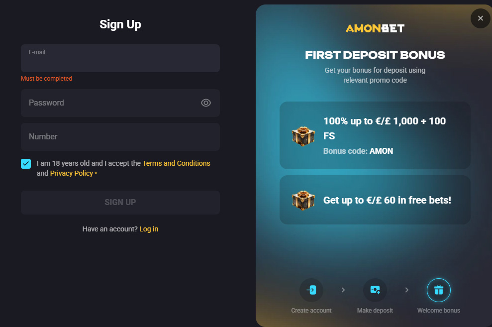 Amonbet Casino casino login