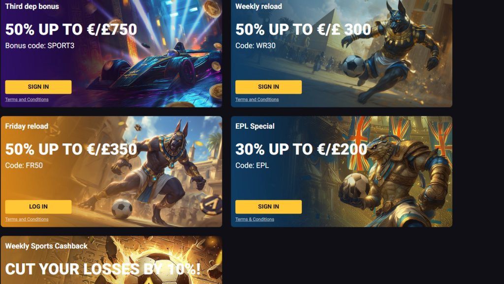 Amonbet Casino ongoing promotions