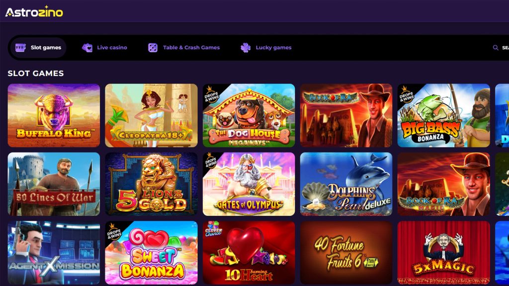 Astrozino Casino casino games, slots