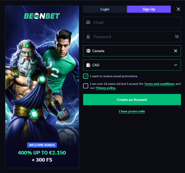BeonBet Casino casino login
