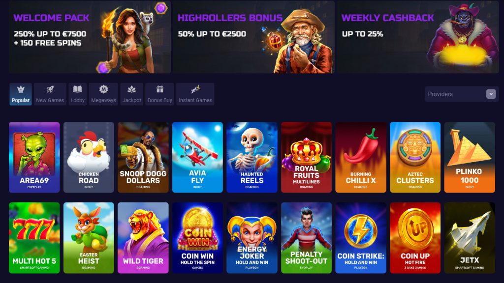 BetGem Casino casino games, slots