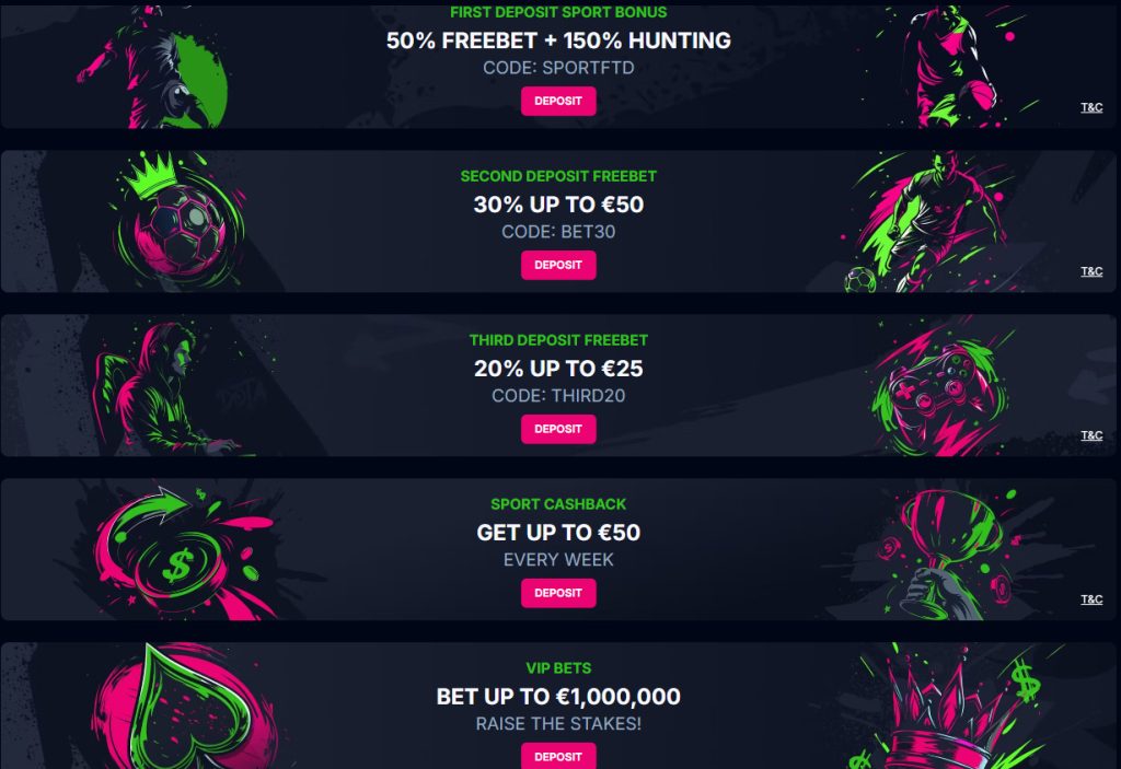 Betsio Casino Betting bonuses and promotions