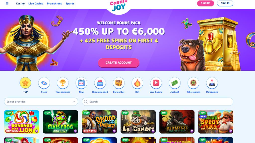CasinoJoy Casino casino games, slots