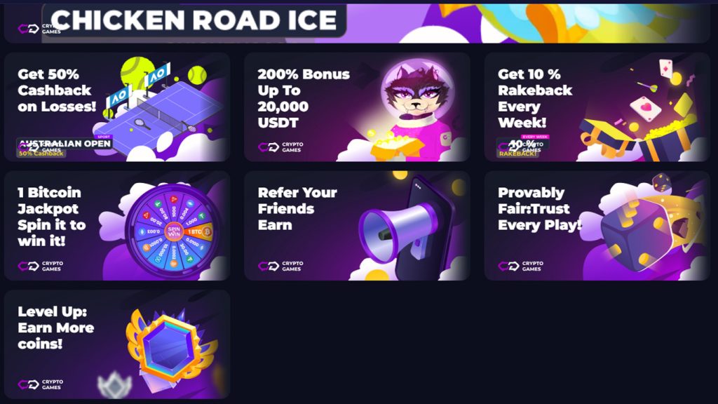 Crypto-games.io Casino bonuses and promotions