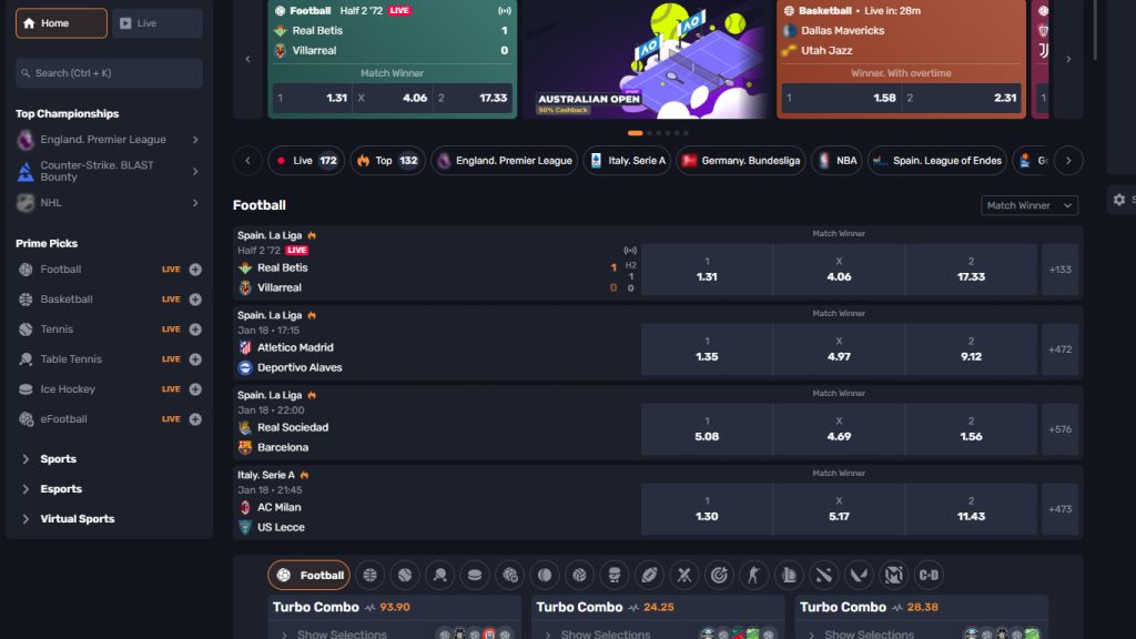 Crypto-games.io Casino sportsbook betting markets