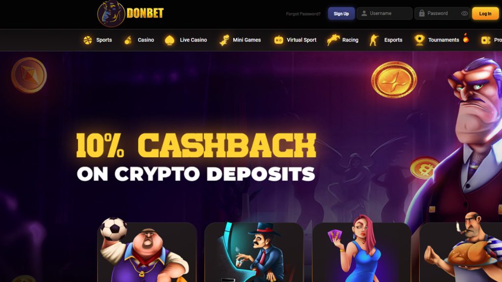 Donbet Casino screenshot
