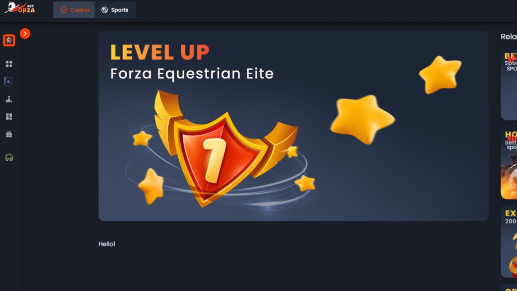 Forza.Bet Casino VIP and Loyalty Bonus