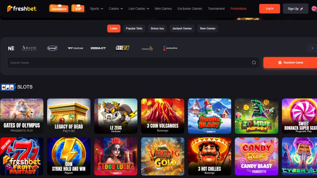 Freshbet Casino casino games, slots