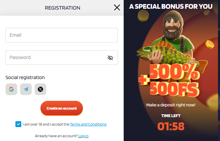 LuckyMister Casino Signup and Login