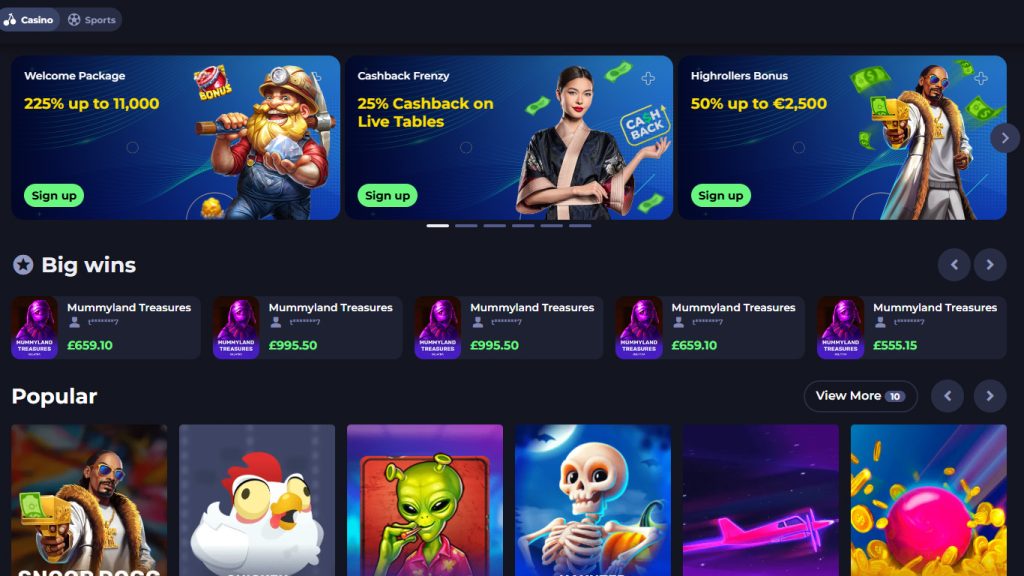 PitBet Casino casino games, slots