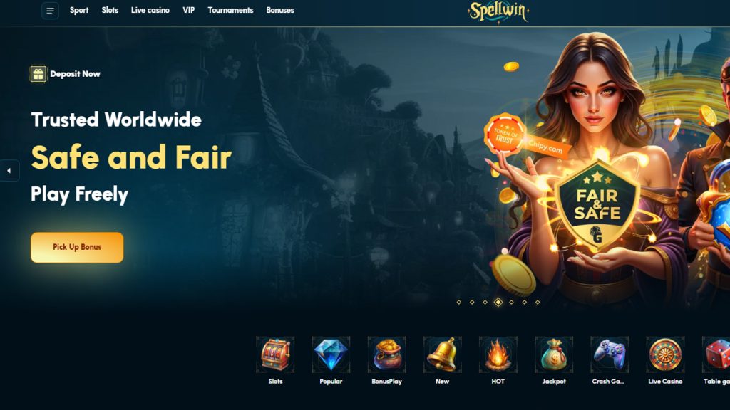 Spellwin Casino Main Page