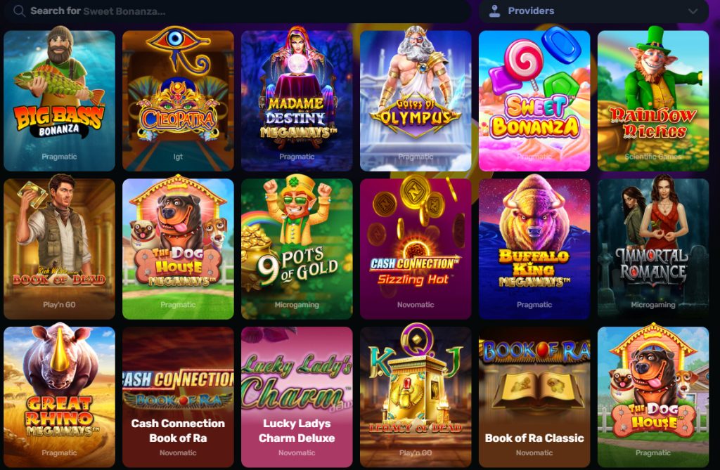 Wino Casino casino games, slots