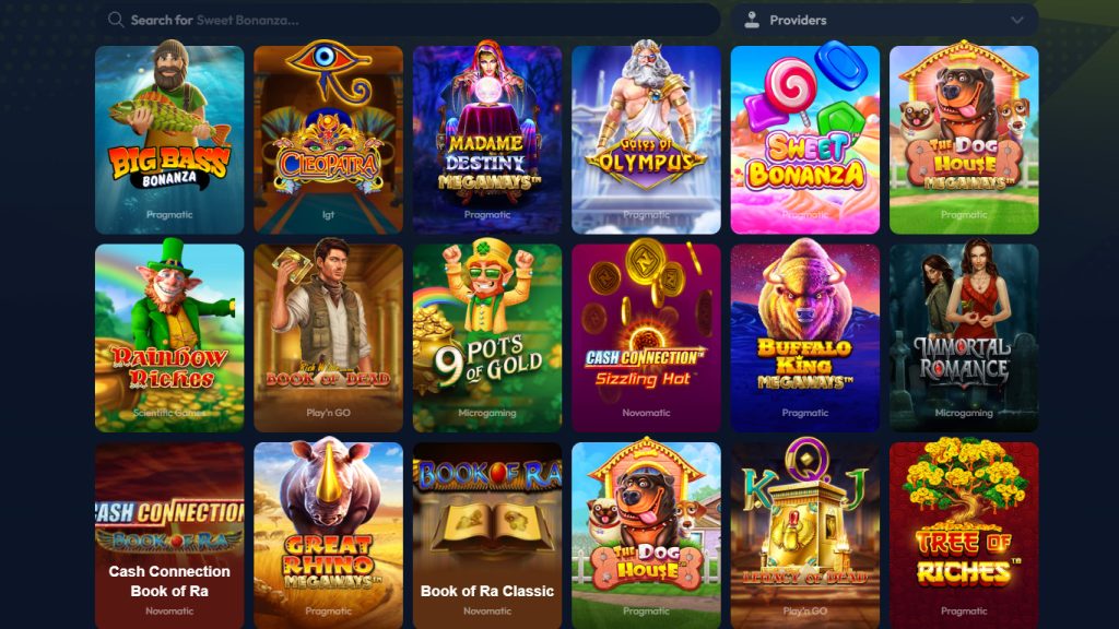 Winzter Casino casino games, slots