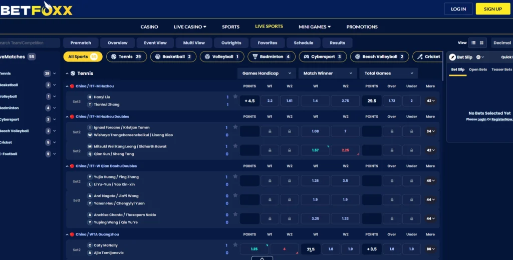 betfoxx sportsbook sports betting