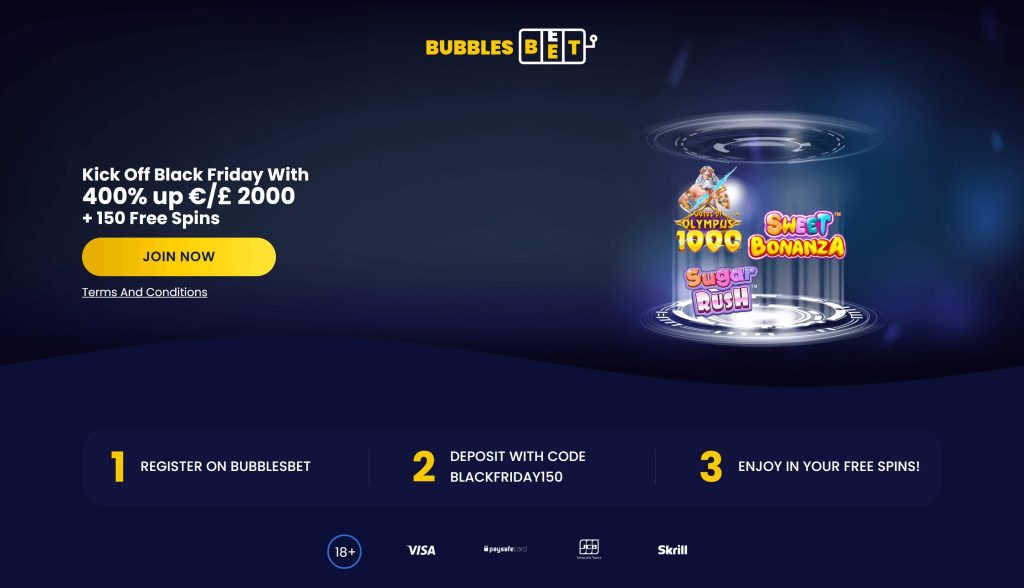 Bubbles Bet Main Screenshot