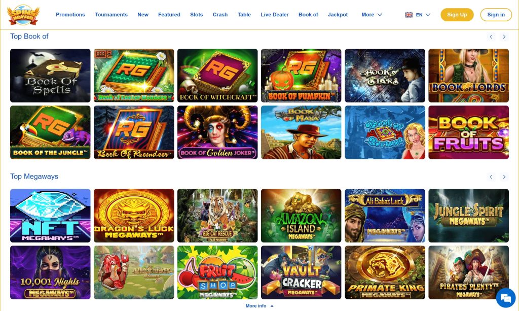 Spins Heaven Games Screenshot